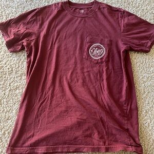 Obey Men's Maroon Pocket T-Shirt